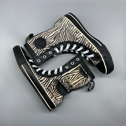 Converse CT Safari XHI Womens Canvas Animal Print High-Top Sneakers 260mm(ss602)