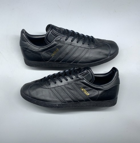 adidas Gazelle Black/Black-Gold Metallic 280mm(ss1402)
