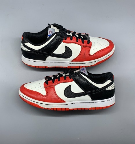 Nike x NBA Dunk Low Retro EMB Black and Chile Red 275mm