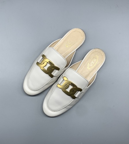 Tod&#039;s Leather Mules 225mm(36.5)(ss1657)