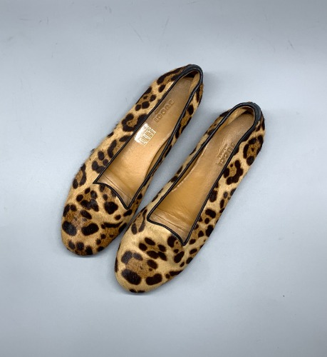 Gucci Leopard Print Loafers 230mm(37)